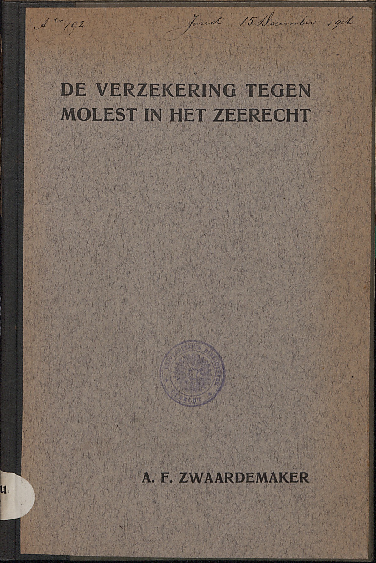 De verzekering tegen molest in het zeerecht