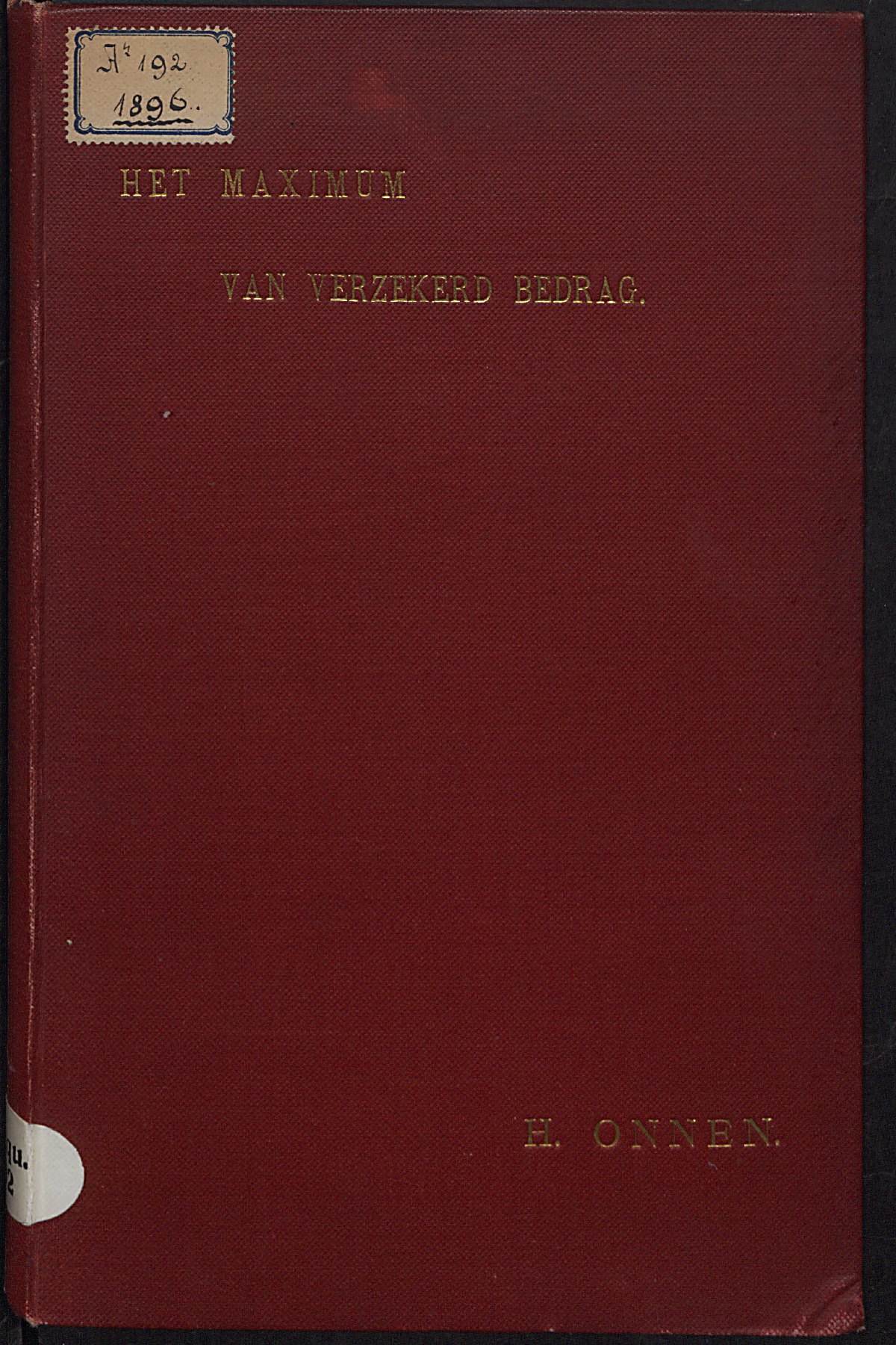 Het maximum van verzekerd bedrag